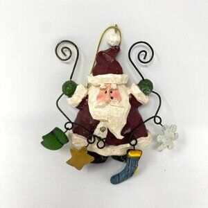 Costco Whimsical Ornament Rustic Country Farmhouse Santa And Holiday Accents